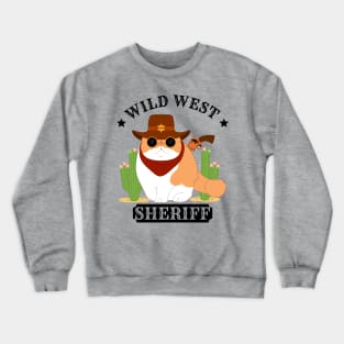 Sheriff Exotic Shorthair Cat Crewneck Sweatshirt